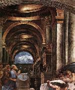 RAFFAELLO Sanzio The Expulsion of Heliodorus from the Temple oil